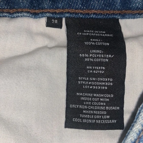 Helmut Lang Denim Mini Skirt Size 28 Medium Blue Wash - Picture 9 of 13